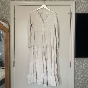 Elegant Cream Maxi Dress